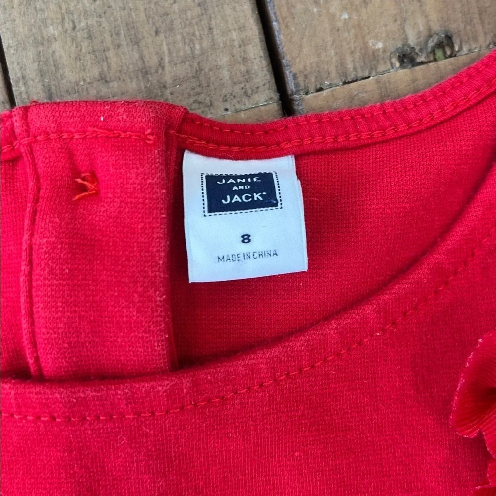Janie and Jack solid red